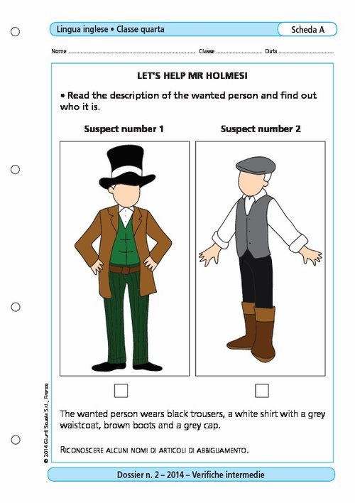 Let's help Mr Holmes! | Giunti Scuola