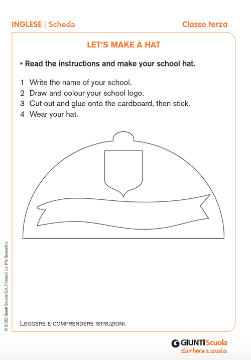Let’s make a hat | Giunti Scuola Let’s make a hat | Giunti Scuola