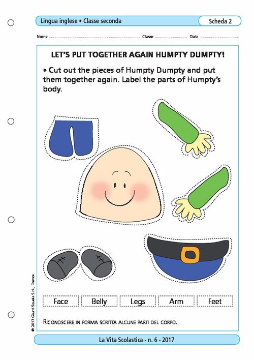 Let's put together again Humpty Dumpty | Giunti Scuola Let's put together again Humpty Dumpty | Giunti Scuola