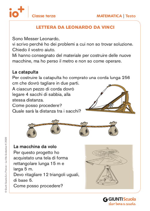 Lettera da Leonardo da Vinci | Giunti Scuola
