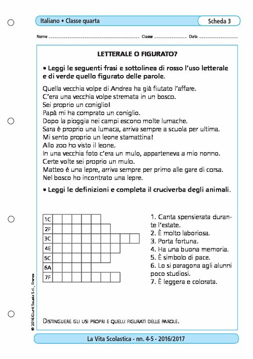 Letterale o figurato? | Giunti Scuola Letterale o figurato? | Giunti Scuola
