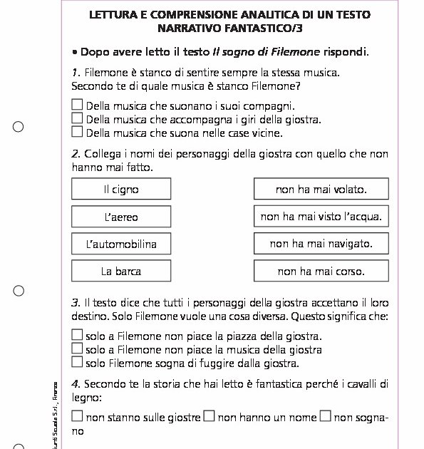 Lettura e comprensione analitica di un testo narrativo fantastico/3 Giunti Scuola Lettura e comprensione analitica di un testo narrativo fantastico/3 Giunti Scuola
