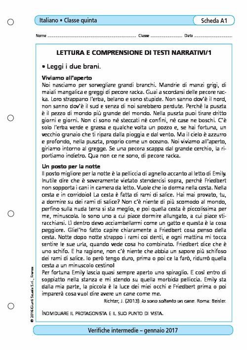 Lettura e comprensione di testi narrativi/1 | Giunti Scuola Lettura e comprensione di testi narrativi/1 | Giunti Scuola