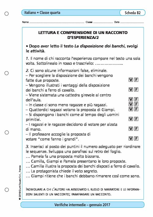 Lettura e comprensione di un racconto d'esperienza/2 | Giunti Scuola Lettura e comprensione di un racconto d'esperienza/2 | Giunti Scuola