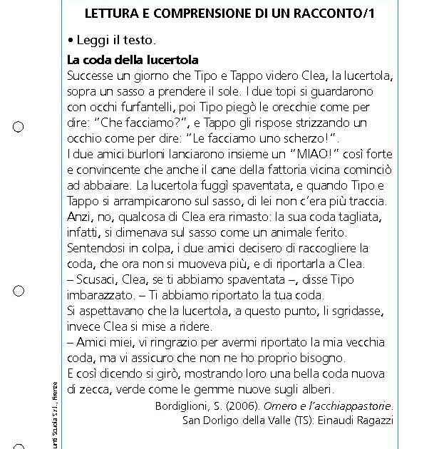 Lettura e comprensione di una pagina di diario/1 - Lettura e comprensione di  una pagina di diario/1