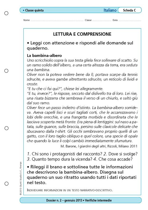 Lettura e comprensione | Giunti Scuola Lettura e comprensione | Giunti Scuola
