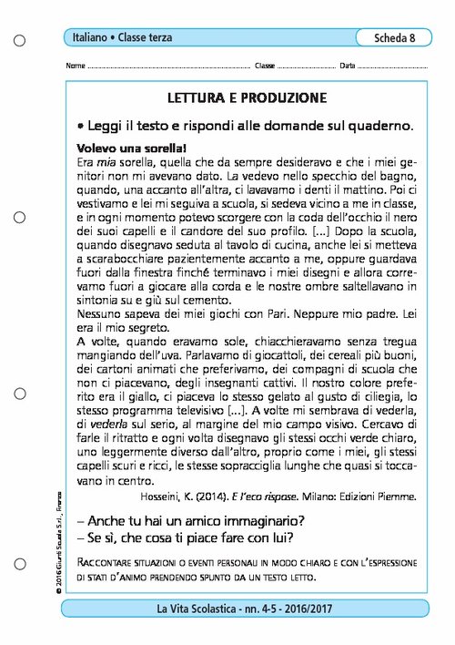 Lettura e produzione | Giunti Scuola Lettura e produzione | Giunti Scuola