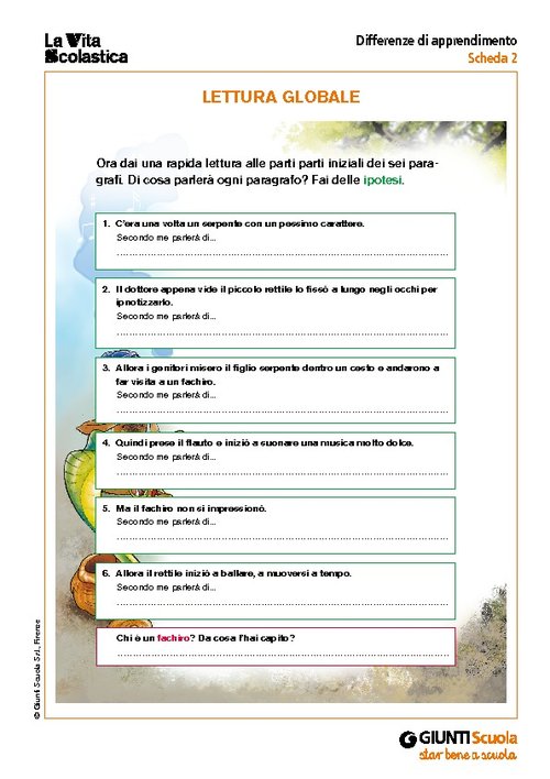 Lettura globale | Giunti Scuola Lettura globale | Giunti Scuola