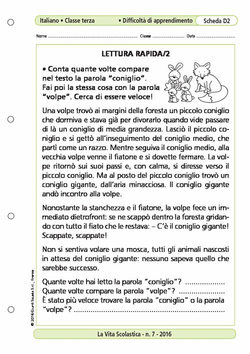 Lettura rapida/2 | Giunti Scuola