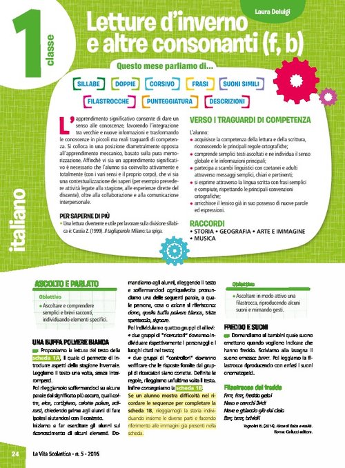 Letture d'inverno e altre consonanti (f, b) | Giunti Scuola Letture d'inverno e altre consonanti (f, b) | Giunti Scuola