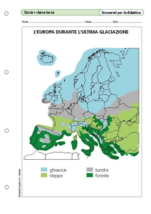 L'Europa durante l'ultima glaciazione | Giunti Scuola L'Europa durante l'ultima glaciazione | Giunti Scuola