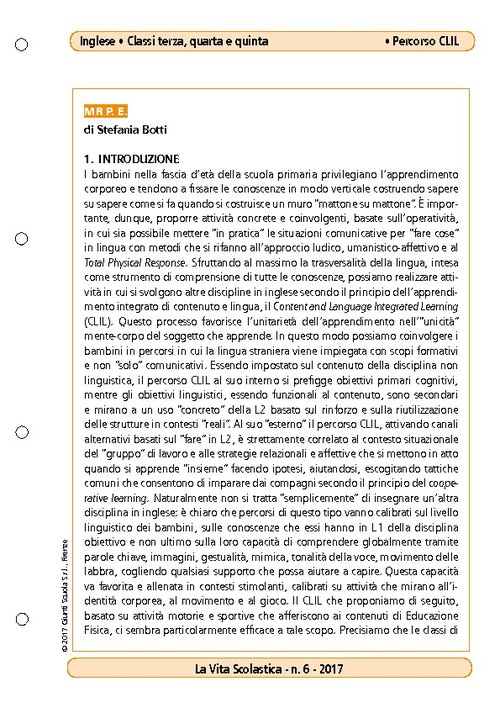 Lezione CLIL: Mr P. E. | Giunti Scuola Lezione CLIL: Mr P. E. | Giunti Scuola