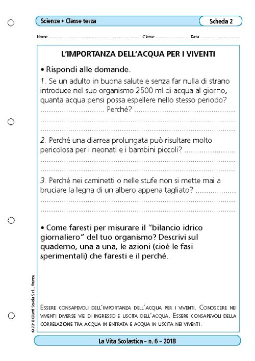 L’importanza dell’acqua per i viventi | Giunti Scuola L’importanza dell’acqua per i viventi | Giunti Scuola