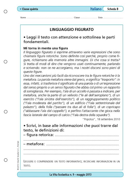 Linguaggio figurato | Giunti Scuola