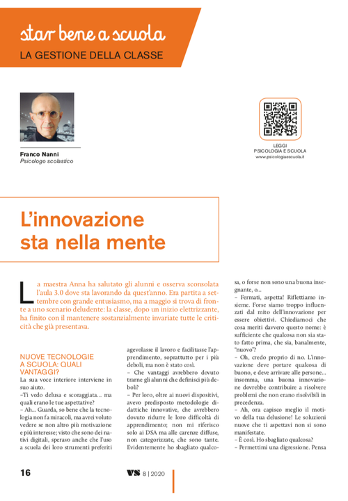 L’innovazione sta nella mente | Giunti Scuola