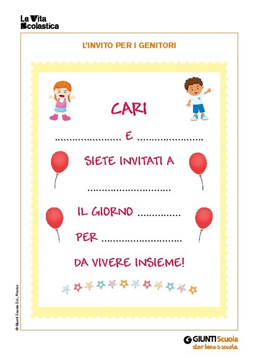 L’invito per i genitori | Giunti Scuola L’invito per i genitori | Giunti Scuola