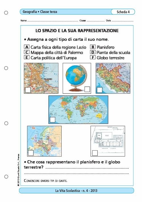 Lo spazio e la sua rappresentazione | Giunti Scuola Lo spazio e la sua rappresentazione | Giunti Scuola