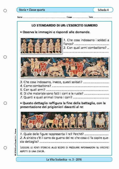 Lo stendardo di Ur: l'esercito sumero | Giunti Scuola Lo stendardo di Ur: l'esercito sumero | Giunti Scuola