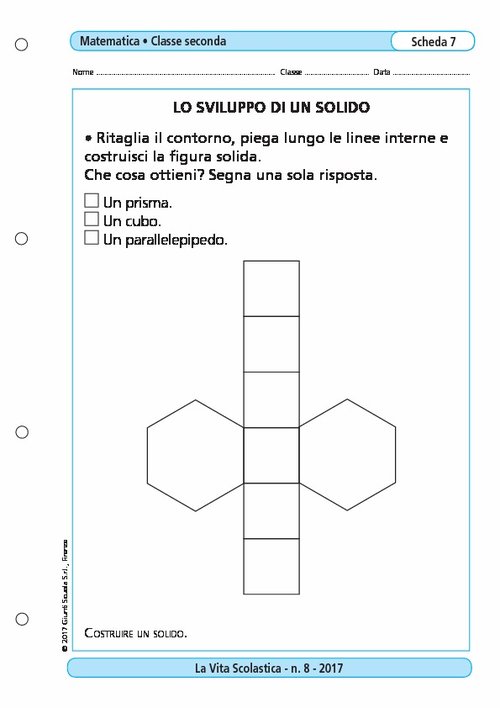 Lo sviluppo di un solido | Giunti Scuola Lo sviluppo di un solido | Giunti Scuola