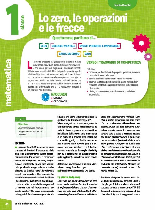 Lo zero, le operazioni e le frecce | Giunti Scuola Lo zero, le operazioni e le frecce | Giunti Scuola