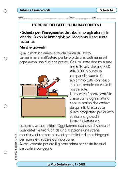 L’ordine dei fatti in un racconto | Giunti Scuola