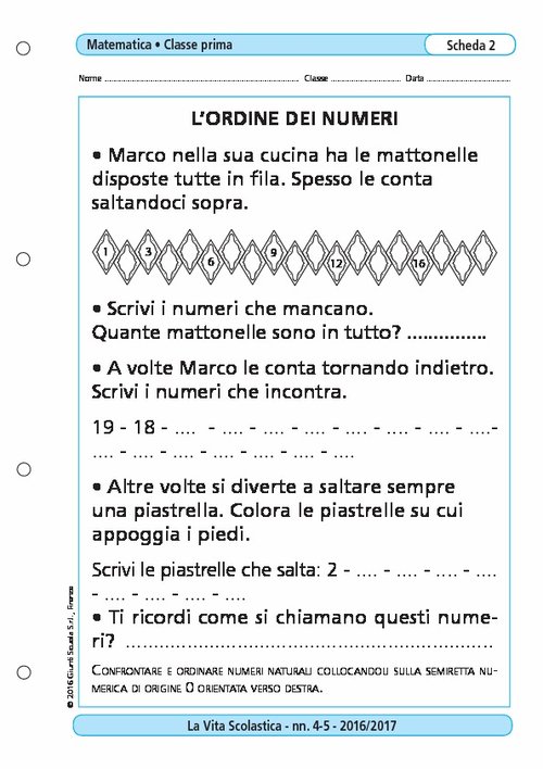 L'ordine dei numeri | Giunti Scuola L'ordine dei numeri | Giunti Scuola