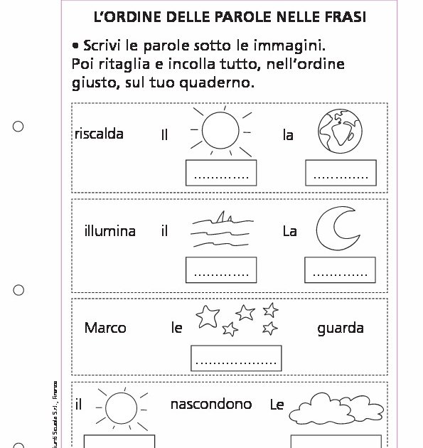 L Ordine Delle Parole Nelle Frasi Giunti Scuola