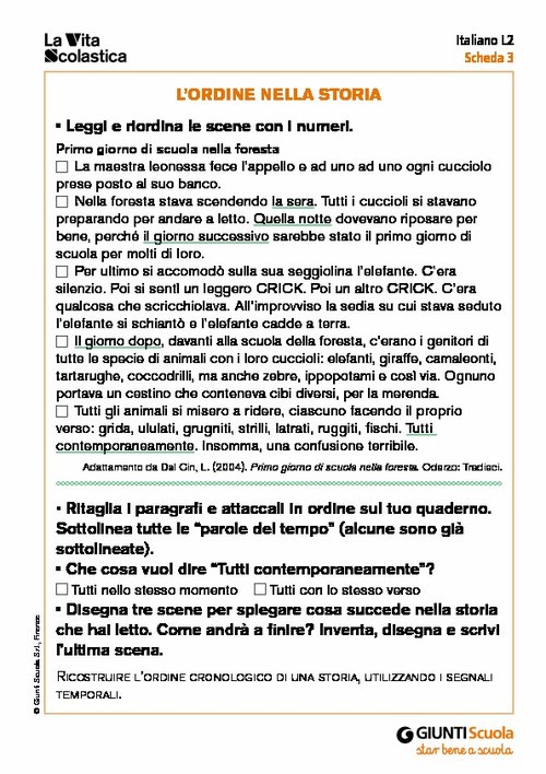 L’ordine nella storia | Giunti Scuola L’ordine nella storia | Giunti Scuola