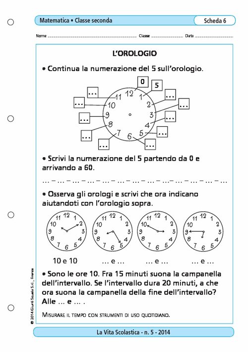L'orologio | Giunti Scuola