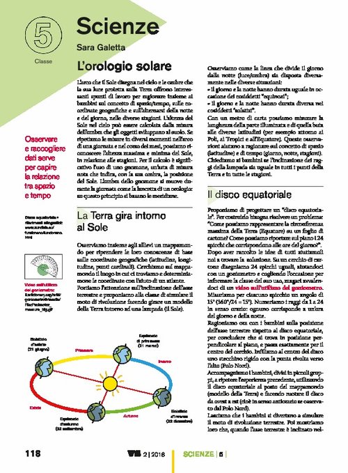 L’orologio solare | Giunti Scuola L’orologio solare | Giunti Scuola