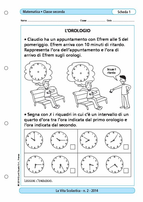 L'orologio/1 | Giunti Scuola L'orologio/1 | Giunti Scuola
