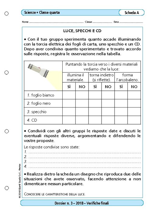 Luce, specchi e CD | Giunti Scuola Luce, specchi e CD | Giunti Scuola