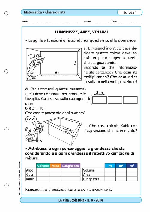 Lunghezze, aree, volume | Giunti Scuola