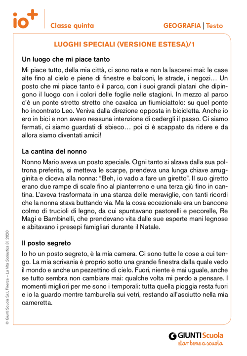 Luoghi speciali (versione estesa) | Giunti Scuola Luoghi speciali (versione estesa) | Giunti Scuola