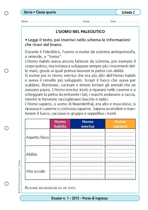 L'uomo del Paleolitico | Giunti Scuola L'uomo del Paleolitico | Giunti Scuola