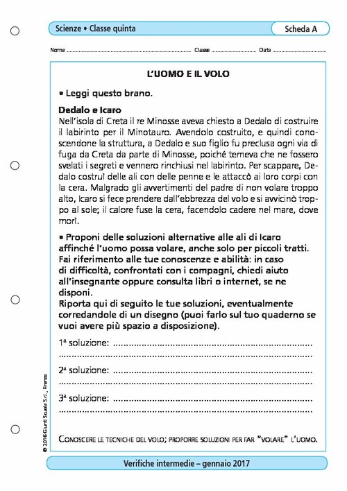 L'uomo e il volo | Giunti Scuola L'uomo e il volo | Giunti Scuola