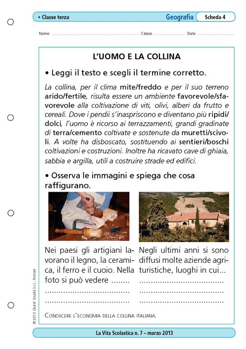 L'uomo e la collina | Giunti Scuola L'uomo e la collina | Giunti Scuola