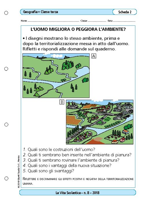 L'uomo migliora o peggiora l'ambiente? | Giunti Scuola L'uomo migliora o peggiora l'ambiente? | Giunti Scuola