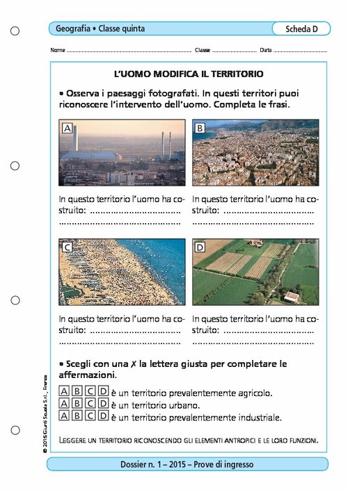 L'uomo modifica il territorio | Giunti Scuola L'uomo modifica il territorio | Giunti Scuola