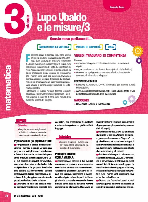 Lupo Ubaldo e le misure/3 | Giunti Scuola