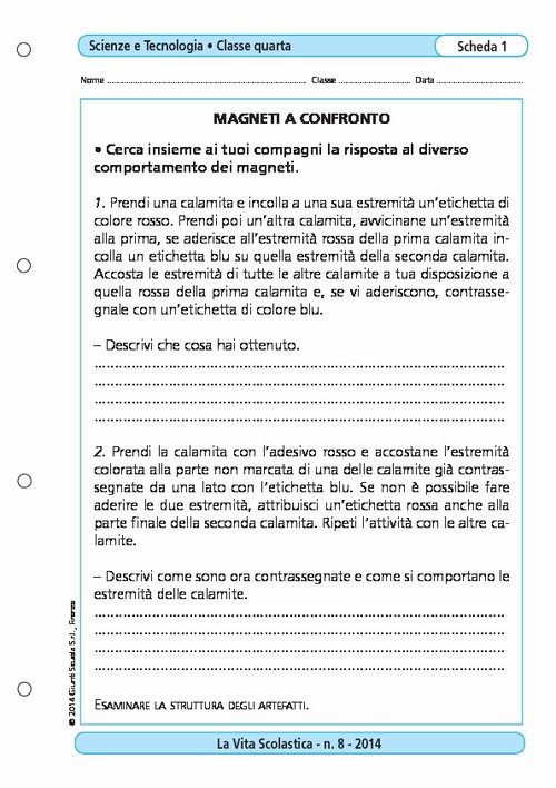 Magneti a confronto | Giunti Scuola Magneti a confronto | Giunti Scuola
