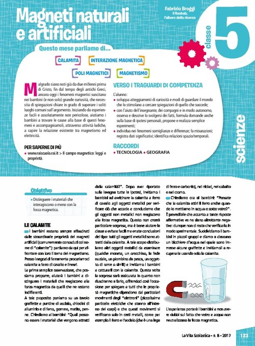 Magneti naturali e artificiali | Giunti Scuola Magneti naturali e artificiali | Giunti Scuola