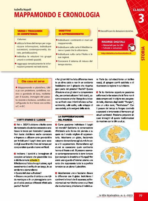 Mappamondo e cronologia | Giunti Scuola Mappamondo e cronologia | Giunti Scuola