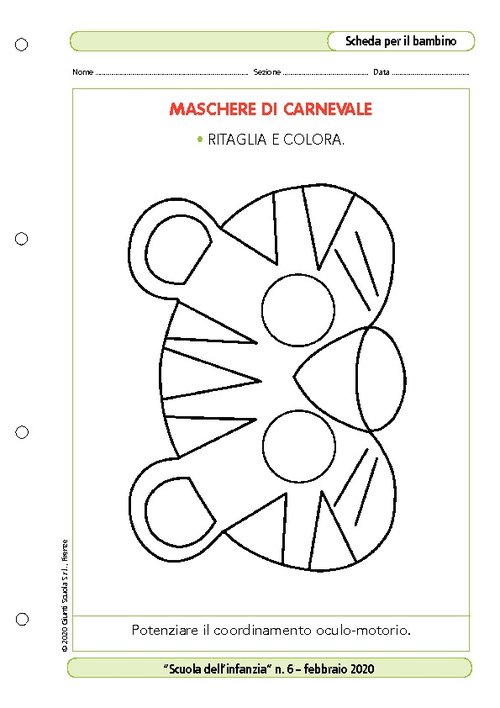 Maschera di Carnevale | Giunti Scuola Maschera di Carnevale | Giunti Scuola