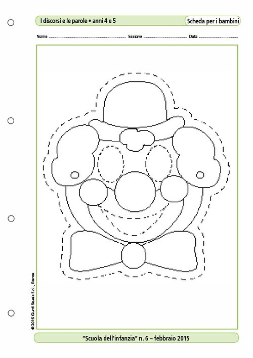 Maschere di Carnevale - La maschera da pagliaccio - Maschere di Carnevale -  La maschera da pagliaccio