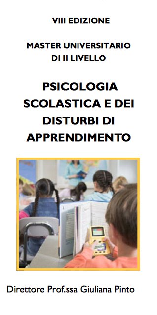 Master Universitario di II livello: "Psicologia scolastica e dei disturbi di apprendimento" | Giunti Scuola Master Universitario di II livello: "Psicologia scolastica e dei disturbi di apprendimento" | Giunti Scuola