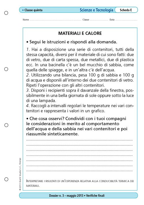 Materiale e calore | Giunti Scuola Materiale e calore | Giunti Scuola