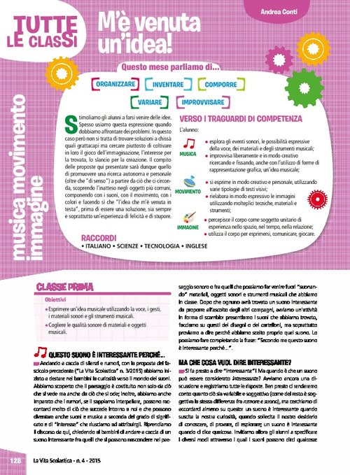M'è venuta un'idea! | Giunti Scuola M'è venuta un'idea! | Giunti Scuola