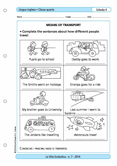 Means of transport | Giunti Scuola Means of transport | Giunti Scuola
