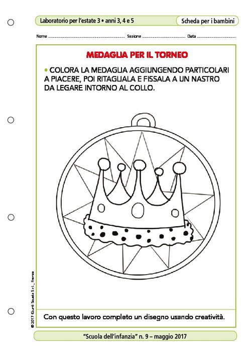 Medaglia per il torneo | Giunti Scuola Medaglia per il torneo | Giunti Scuola